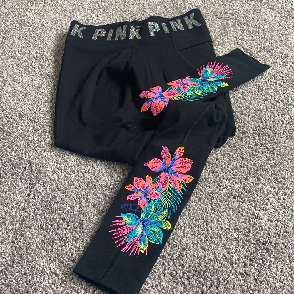 VS PINK a cotton bling leggings